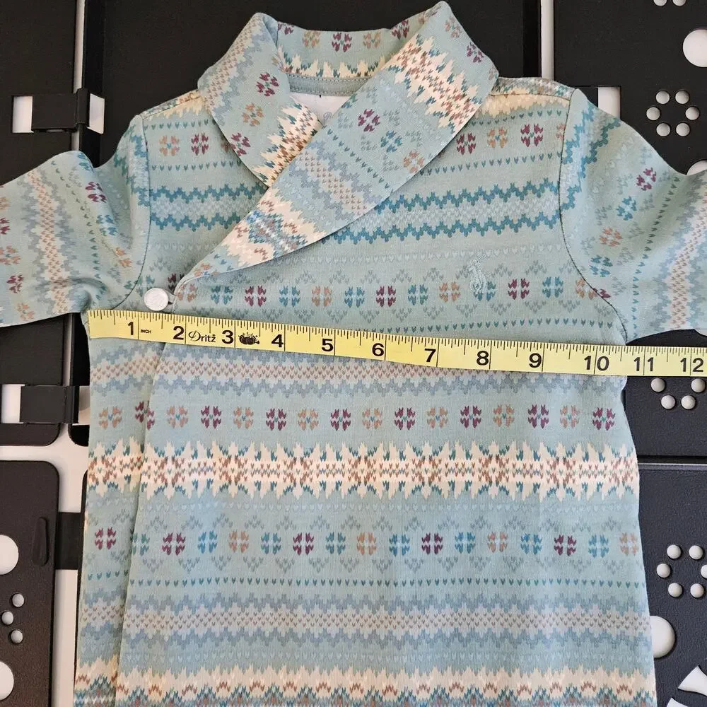 Ralph Lauren Fair Isle‎ Shawl-Collar Coverall | Baby 18 Months | MINOR FLAW